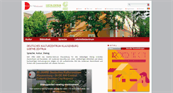 Desktop Screenshot of kulturzentrum-klausenburg.ro