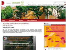 Tablet Screenshot of kulturzentrum-klausenburg.ro